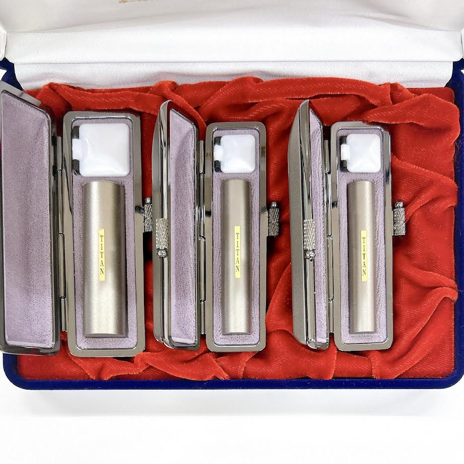 【20％OFF】ブラストチタン 実印・銀行印・認印 3本セット【サマーセール】