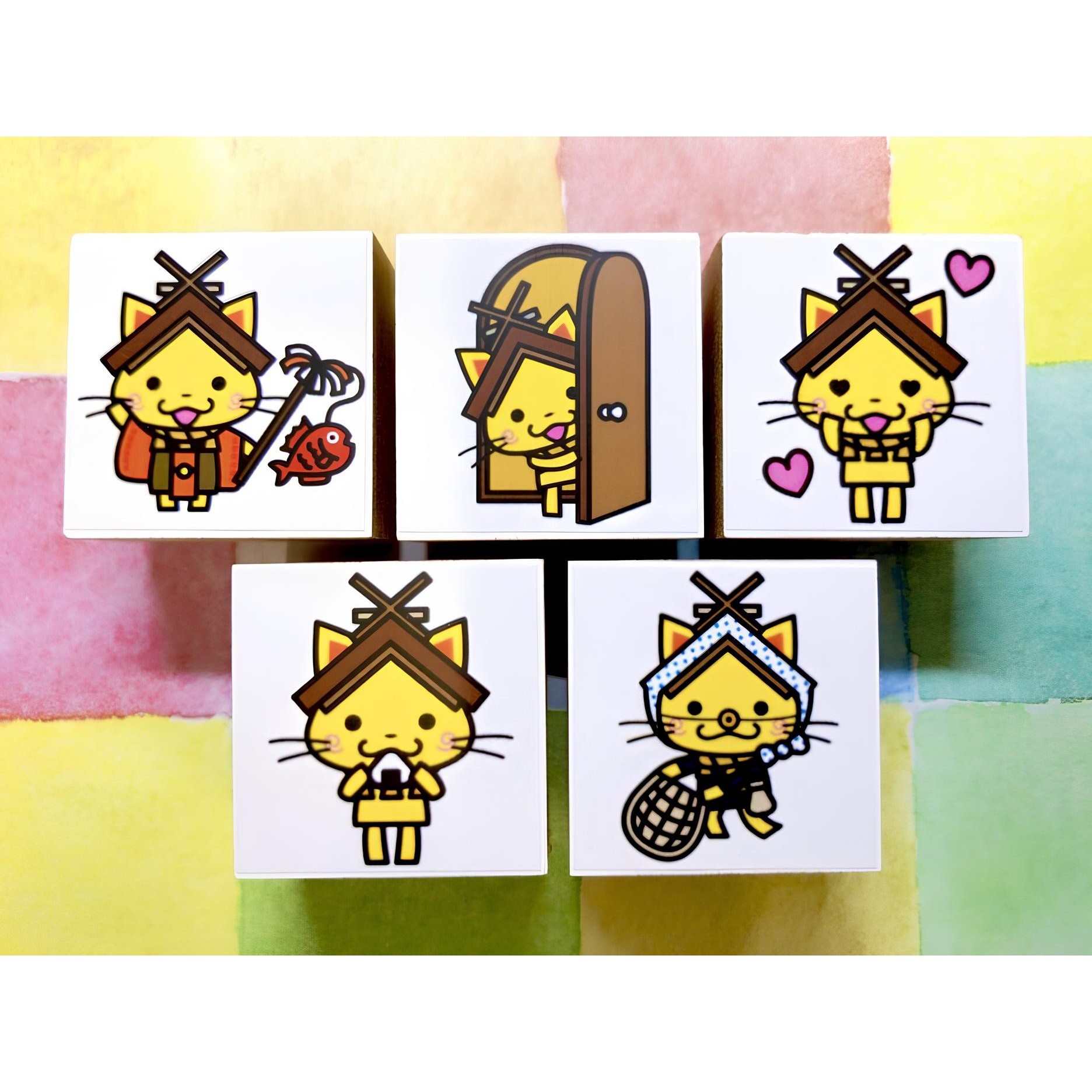 【セットでお買い得】しまねっこスタンプ15個セット