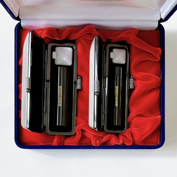 【４０％ＯＦＦ】ジルミナ(黒) 実印・銀行印 2本セット【おめでとうセール】