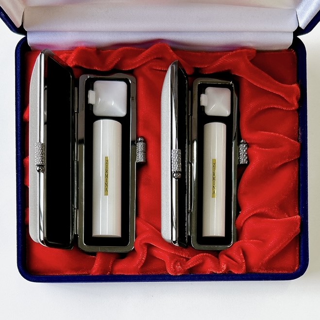 【４０％ＯＦＦ】ジルミナ(白) 実印・銀行印 2本セット【おめでとうセール】